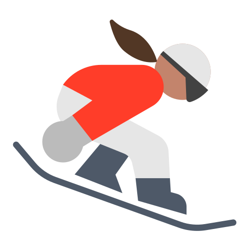 Snowboarder: Medium Skin Tone