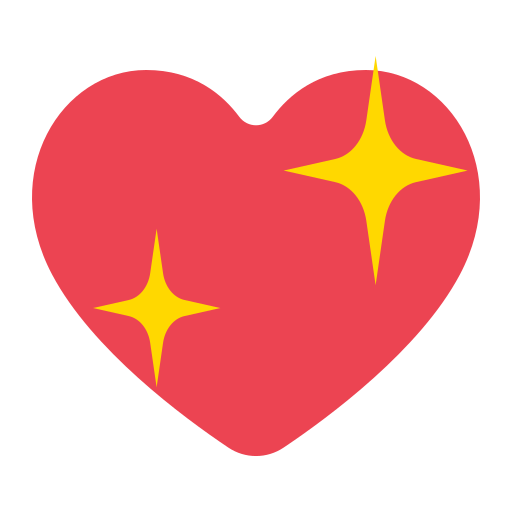 Sparkling Heart Emoji ๐