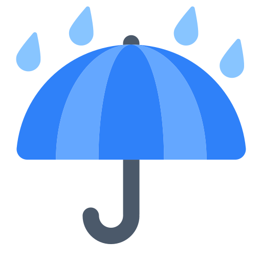 Umbrella with Rain Drops Umbrella with Rain Drops