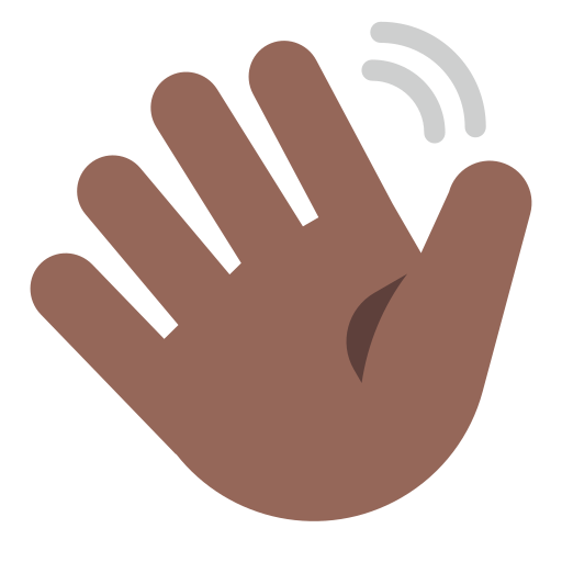 Waving Hand: Medium-Dark Skin Tone