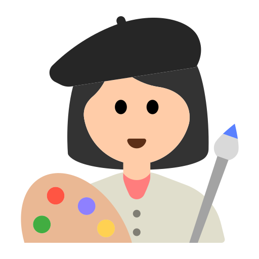 Woman Artist: Light Skin Tone