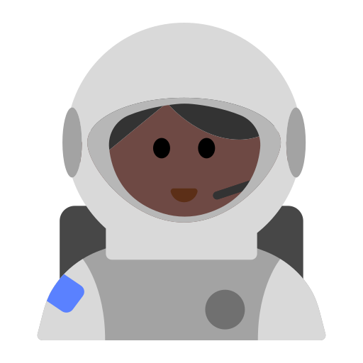 Woman Astronaut: Dark Skin Tone