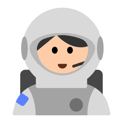 Woman Astronaut: Light Skin Tone