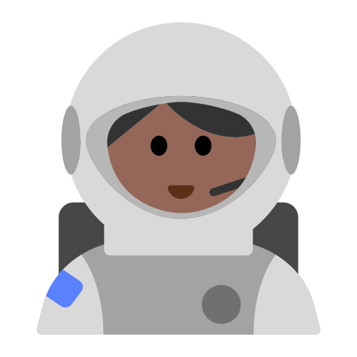 Woman Astronaut: Medium-Dark Skin Tone