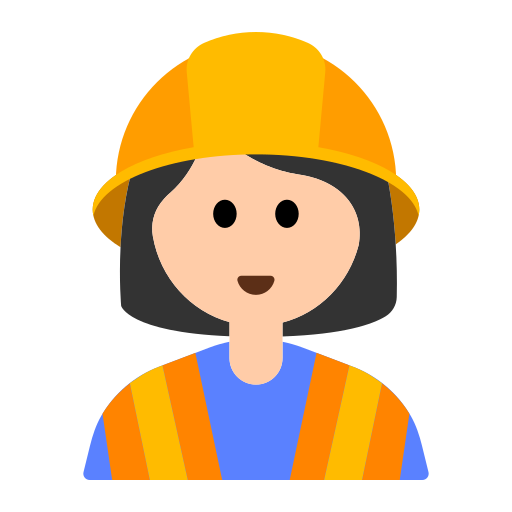 Woman Construction Worker: Light Skin Tone