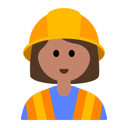Woman Construction Worker: Medium Skin Tone