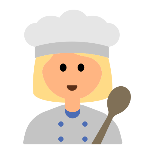 Woman Cook: Medium-Light Skin Tone