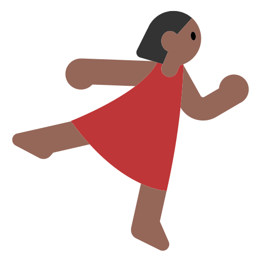 Woman Dancing: Medium-Dark Skin Tone