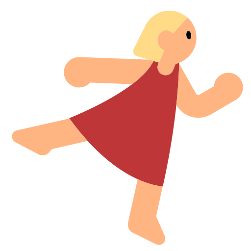 Woman Dancing: Medium-Light Skin Tone