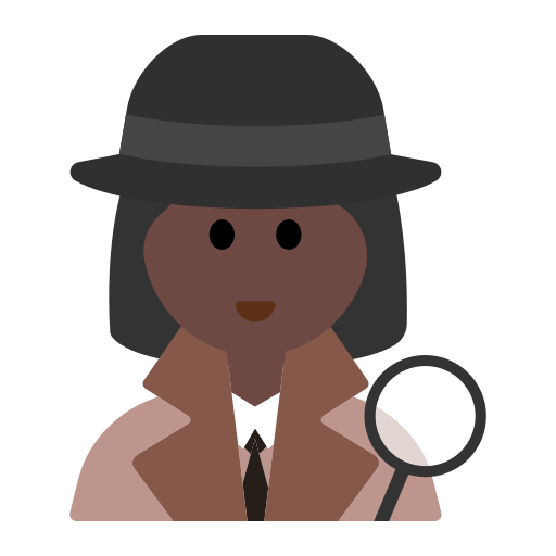 Woman Detective: Dark Skin Tone Woman Detective: Dark Skin Tone