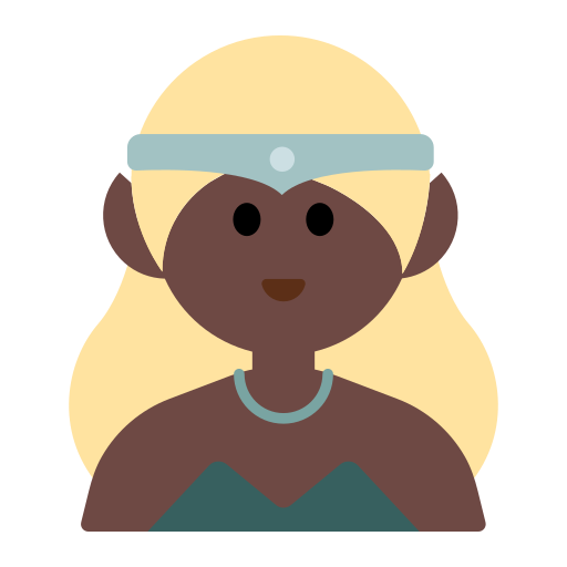 Woman Elf: Dark Skin Tone