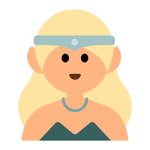 Woman Elf: Medium-Light Skin Tone