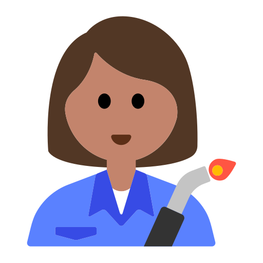 Woman Factory Worker: Medium Skin Tone