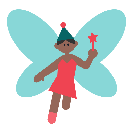 Woman Fairy: Medium-Dark Skin Tone