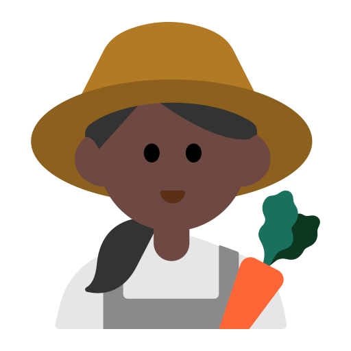 Woman Farmer: Dark Skin Tone