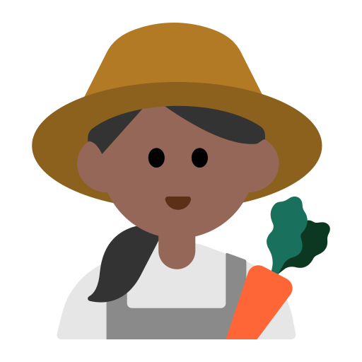 Woman Farmer: Medium-Dark Skin Tone