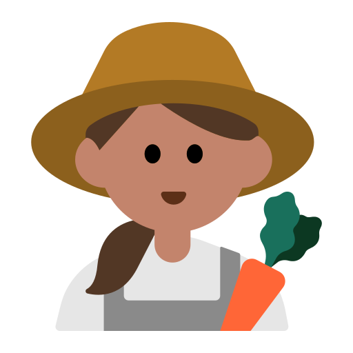 Woman Farmer: Medium Skin Tone
