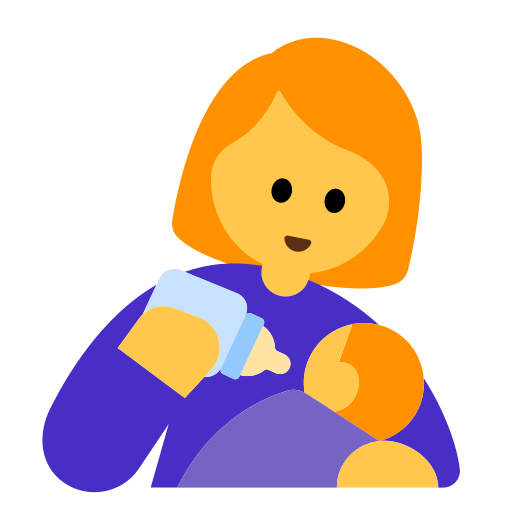 Woman Feeding Baby