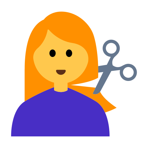 Woman Getting Haircut