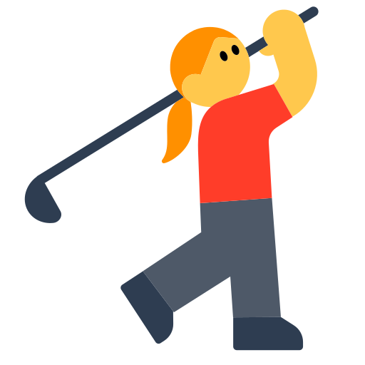 Woman Golfing