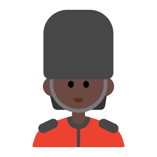 Woman Guard: Dark Skin Tone