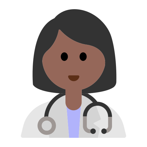 Woman Health Worker: Medium-Dark Skin Tone