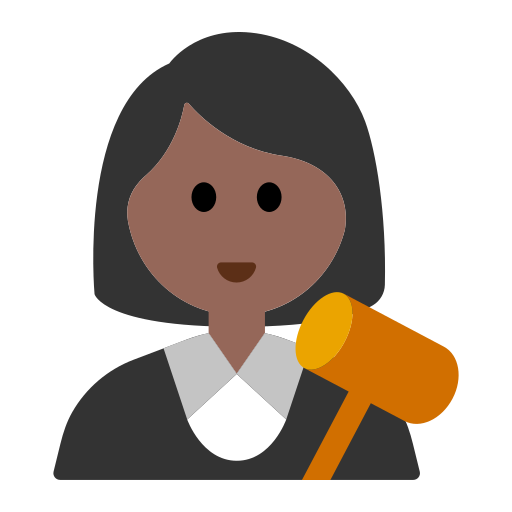 Woman Judge: Medium-Dark Skin Tone