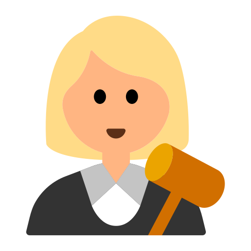 Woman Judge: Medium-Light Skin Tone