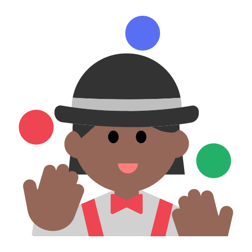 Woman Juggling: Medium-Dark Skin Tone