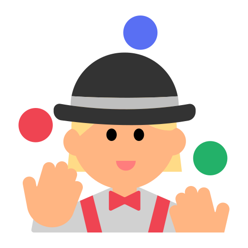 Woman Juggling: Medium-Light Skin Tone