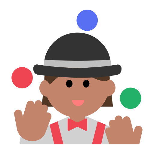 Woman Juggling: Medium Skin Tone