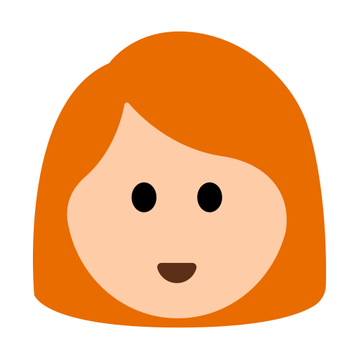 Woman: Light Skin Tone, Red Hair