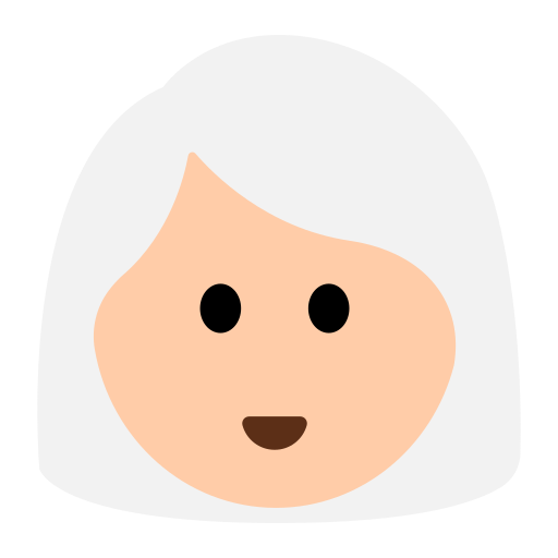 Woman: Light Skin Tone, White Hair