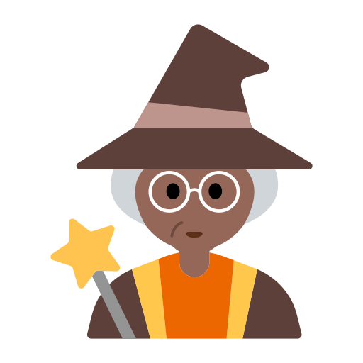 Woman Mage: Medium-Dark Skin Tone