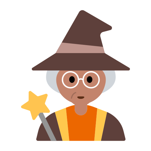 Woman Mage: Medium Skin Tone