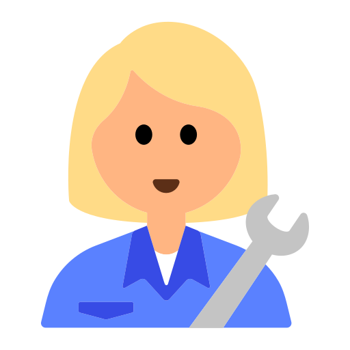 Woman Mechanic: Medium-Light Skin Tone