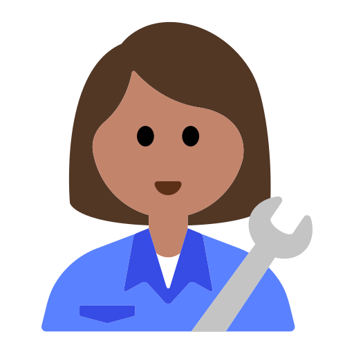 Woman Mechanic: Medium Skin Tone