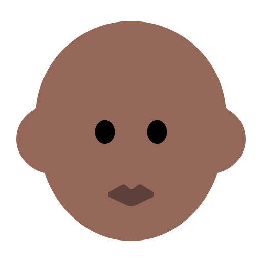 Woman: Medium-Dark Skin Tone, Bald