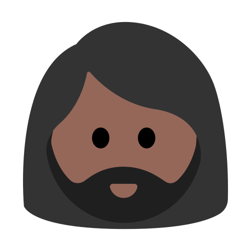 Woman: Medium-Dark Skin Tone, Beard
