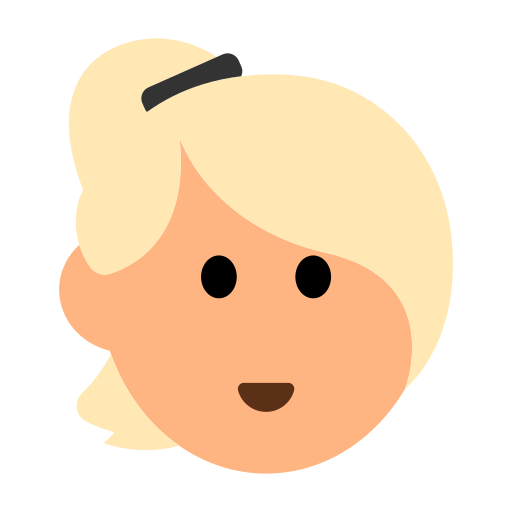 Woman: Medium-Light Skin Tone, Blond Hair