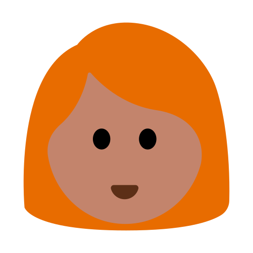 Woman: Medium Skin Tone, Red Hair