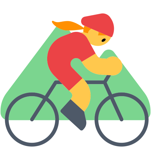 Woman Mountain Biking