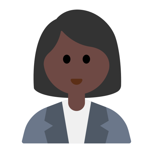 Woman Office Worker: Dark Skin Tone