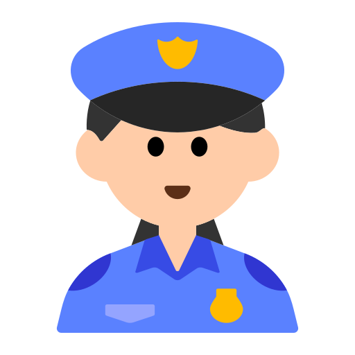 Woman Police Officer: Light Skin Tone