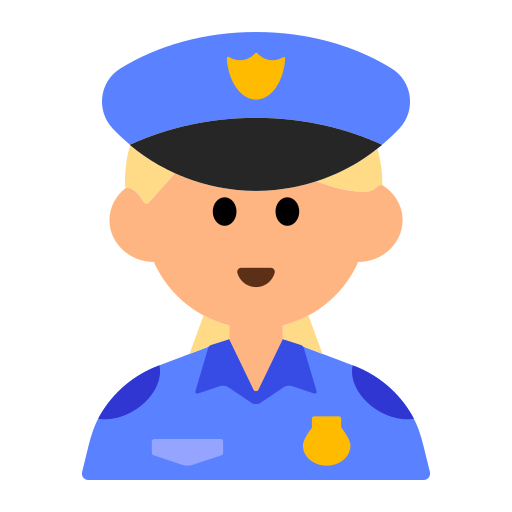Woman Police Officer: Medium-Light Skin Tone