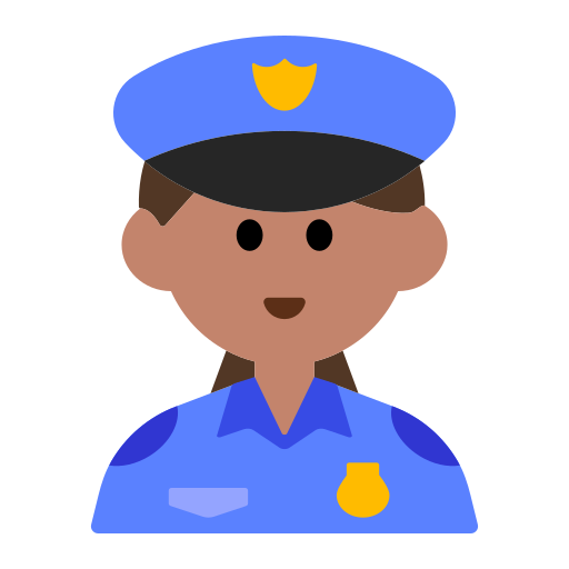 Woman Police Officer: Medium Skin Tone
