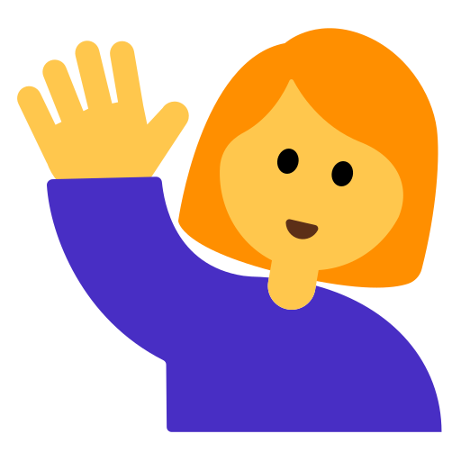 Woman Raising Hand