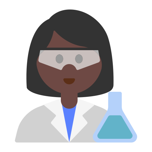 Woman Scientist: Dark Skin Tone