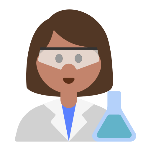 Woman Scientist: Medium Skin Tone