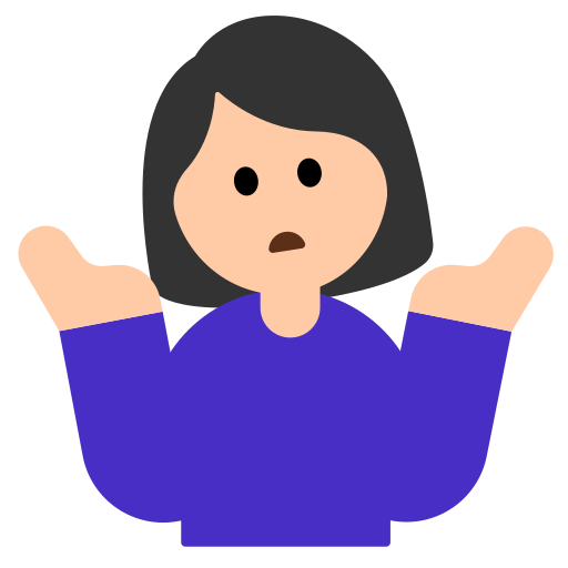 Woman Shrugging: Light Skin Tone